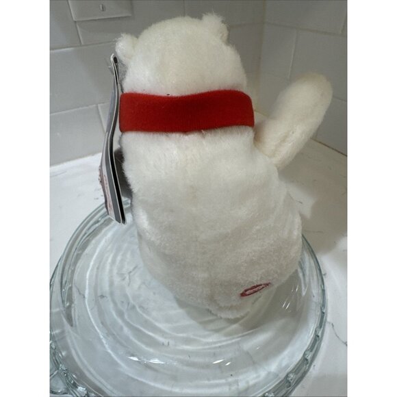 Coca Cola Polar Bear, Coke Plush Toy, 2014 Coca Cola 7" inch White Bear - Picture 7 of 11